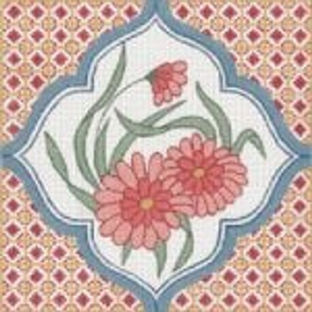 E-13  Imari Design Square 13g, 8" x 8"  Creative Needle