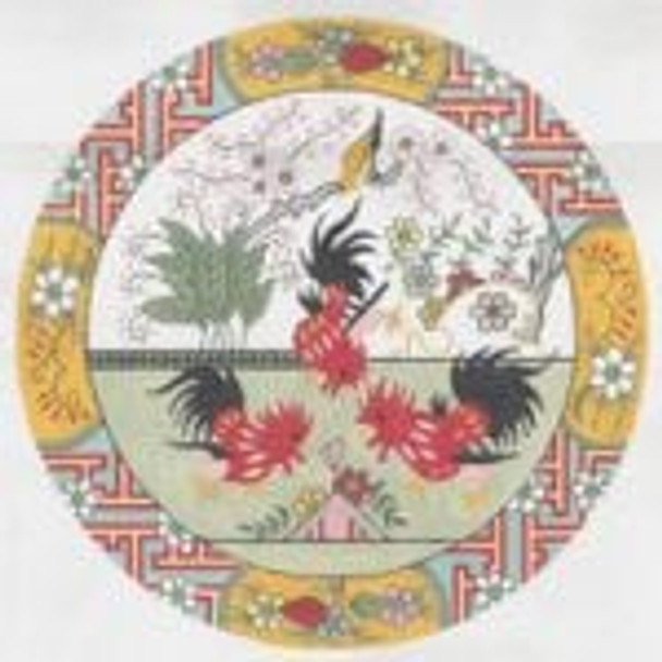 OD-105  Round Roosters 13"  18g, 13" diameter Creative Needle