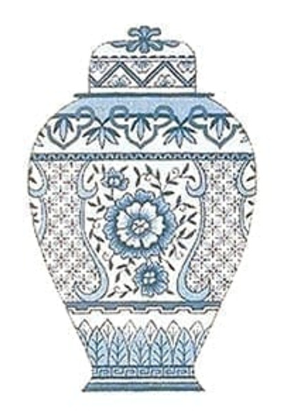 OD-157 Blue Urn with Top 18g, 12" x 15" Creative Needle