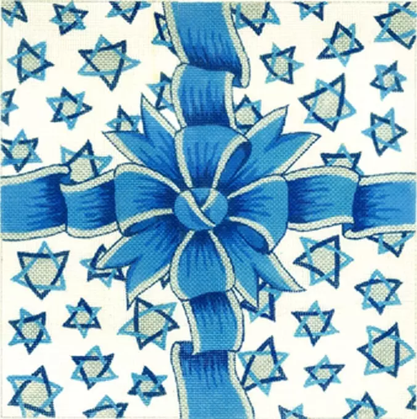 X-515 Ribbon with Stars Blue/Silver 13 x 13 13 Mesh Creative Needle