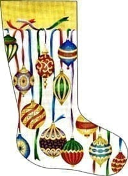 XS-233 Christmas Balls Stocking 18ct   13×22 Creative Needle