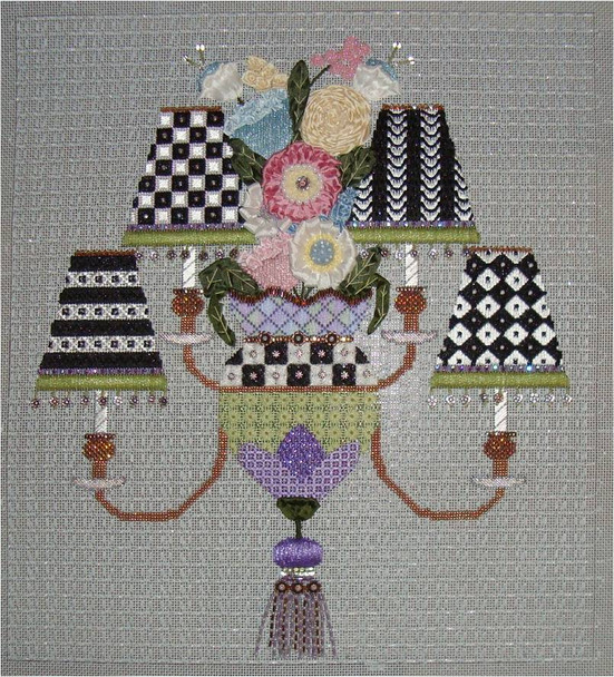 More Chandelier 13” x 12”   18 Mesh Sew Much Fun