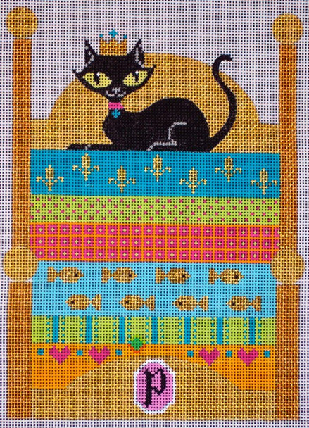 FA105 Princess & the Pea 5 3/4 x 7 3/4 18 Mesh EyeCandy Needleart