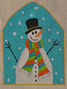 AW-07 ANN WINN Let it Snowman 4 x 5 ½ 18 Mesh