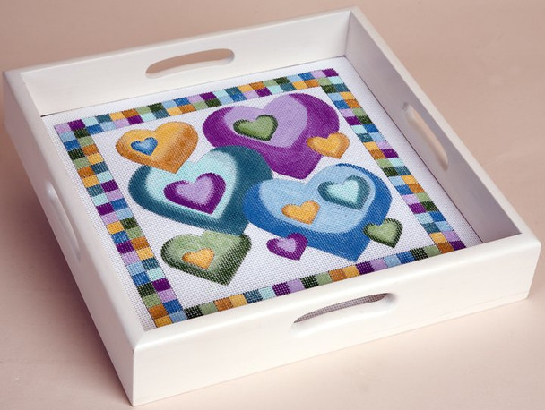 TRAY 69002 Sudberry Cream White  (solid matte finish) SQUARE CLASSIC Pattern Not Included