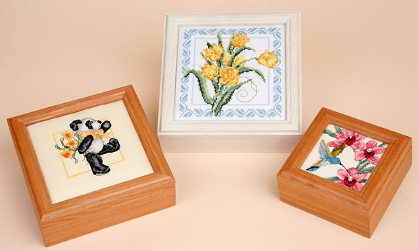 Box 99182 Sudberry White Wash Square Oak (6 x 6 Design) Pattern Not Included