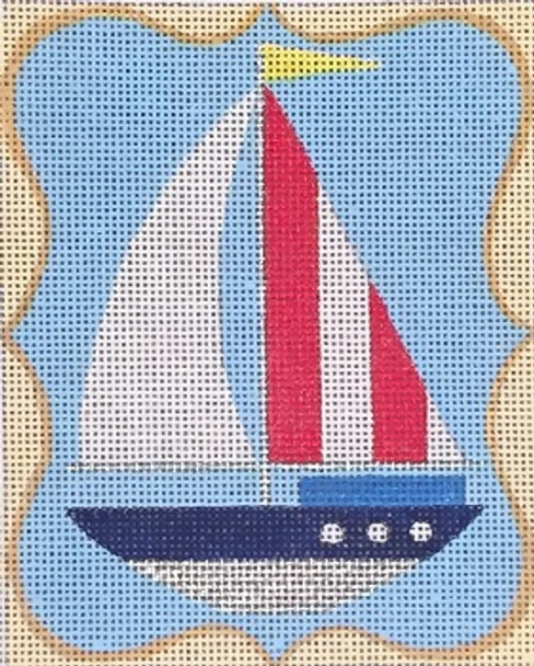 HO1479 Raymond Crawford Designs SAILBOAT 4 x 5 18 mesh