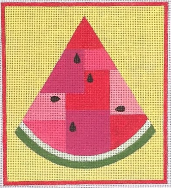 HO1482 Raymond Crawford Designs RED MELON WEDGE Watermelon 5.5 x 6.0  18 mesh