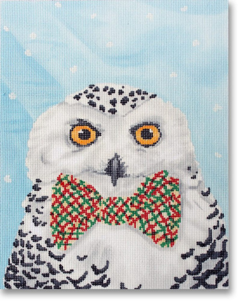 SC-PL 84 Snowy Owl 7.5 x 9.5 18 Mesh Scott Church Creative