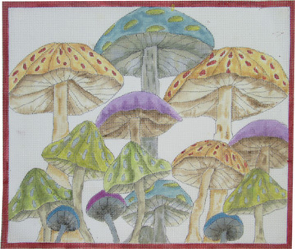 NH-104 Wild Mushrooms 12x 14 13 Mesh Renaissance Designs