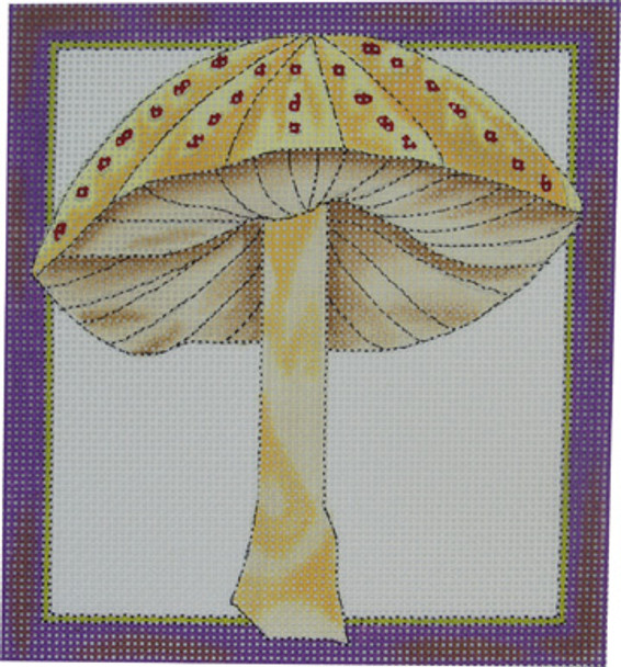 NH-104C  1 Wild Mushroom-Gold 6.25 x 7 13 Mesh Renaissance Designs