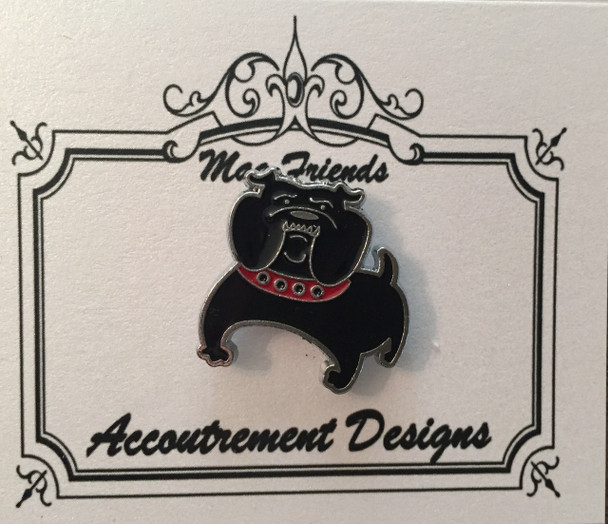 Dog Bulldog (black) NEEDLEMINDER Magnet Accoutrement Designs