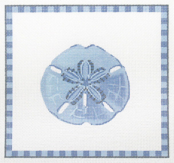 KCN945-13 Sand Dollar in Ocean Blue 8.5" x 8.5", 13 Mesh KELLY CLARK STUDIO, LLC