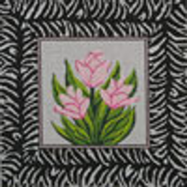 PIL241 J. Child Designs zebra tulips