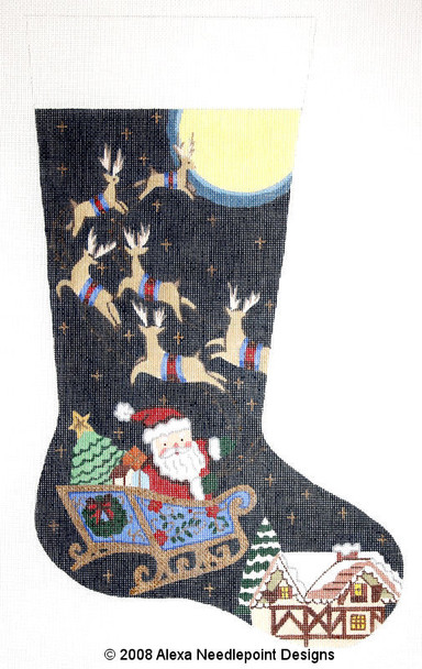 7087 13 Mesh Alexa Designs Stocking Large 23"