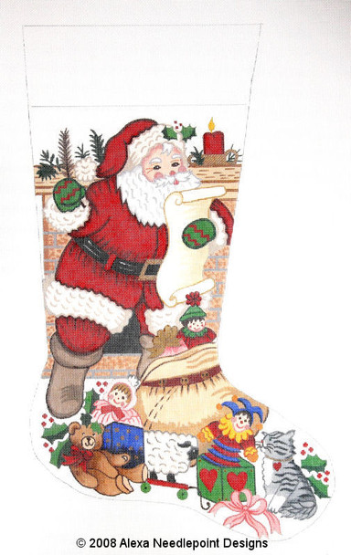 7195 13 Mesh Alexa Designs Stocking Large 23"