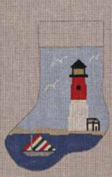 STK100 J. Child Designs Stocking mini lighthouse