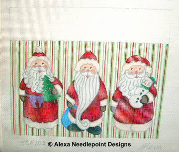 SCF102 13 Mesh Alexa Designs Stocking Topper