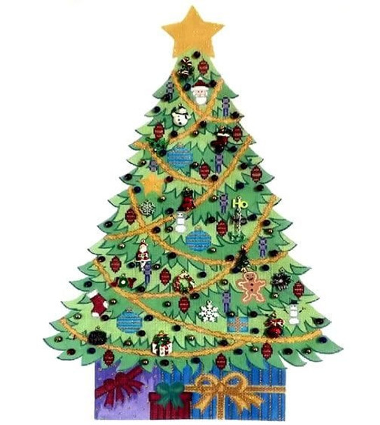 TR-1 18 Mesh Alexa Designs Shaped Christmas Tree Height: 16 1/2″