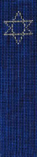 BKM212 J. Child Designs Bookmark star of david 13 Mesh