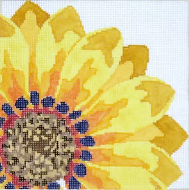 181n Jean Smith Designs Small Summer Sun Flower 8" sq., 13 mesh