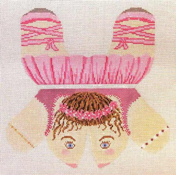 #7091  Ballerina Frog 13 Mesh    11-1/2" x 11" Needle Crossings
