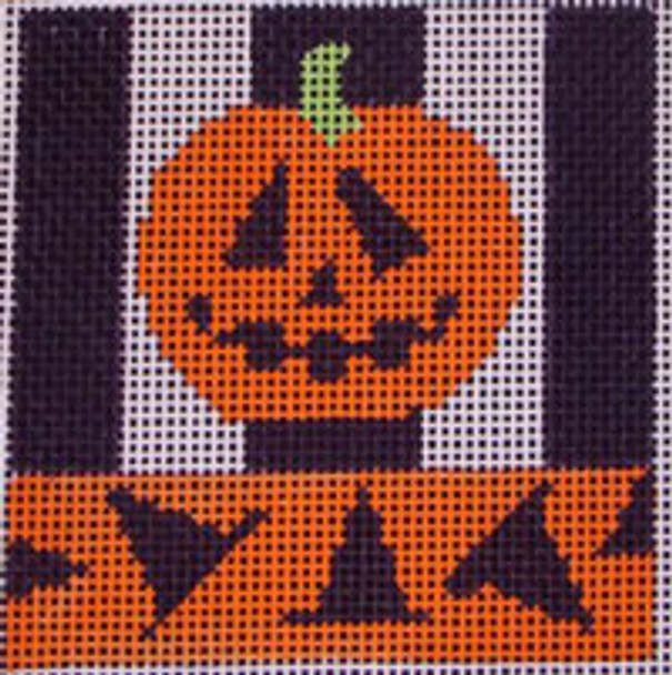 150	Pumpkin 5x5 14 mesh Beth Gantz Designs