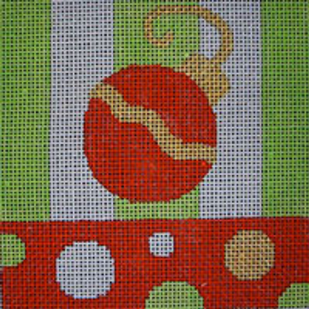 301 LR-O	Lime Red Ornament	  Mesh Beth Gantz Designs