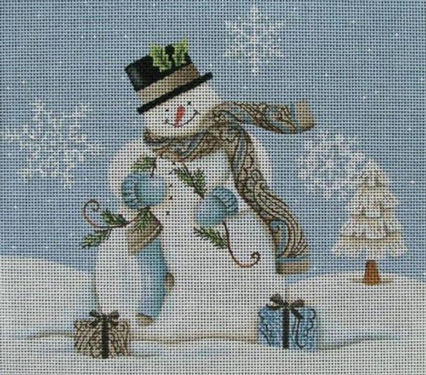 DK-SN01 Paisley + Bkground 8x7 18 Mesh Diane Kater SNOWMAN