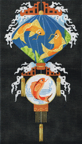 6335 Leigh Designs InLet Of Courage 18 Mesh 8" x 14" Illumination Asian