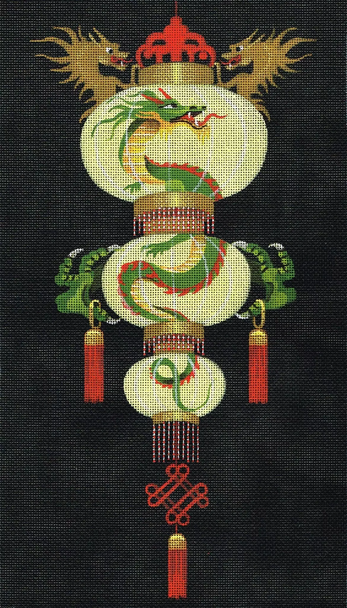 6336 Leigh Designs Sentinel Of Wisdom 18 Mesh 8" x 14" Illumination Asian Canvas Only Inquire If Stitch Guide Is Available