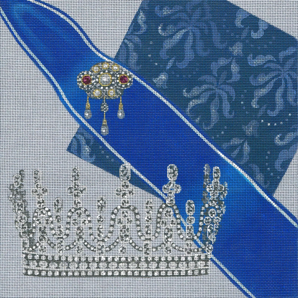 7216 Princess Royal Leigh Designs 18 Mesh 10" x 10"  Crown Jewel