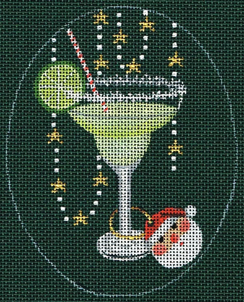 8106 Margarita Leigh Designs 4" x 5" 18 Mesh Christmas Cocktail
