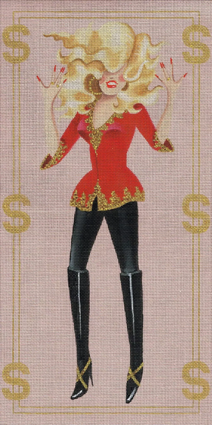 5052 Nashville Leigh Designs 18 Mesh  8" x 16" Gold Digger