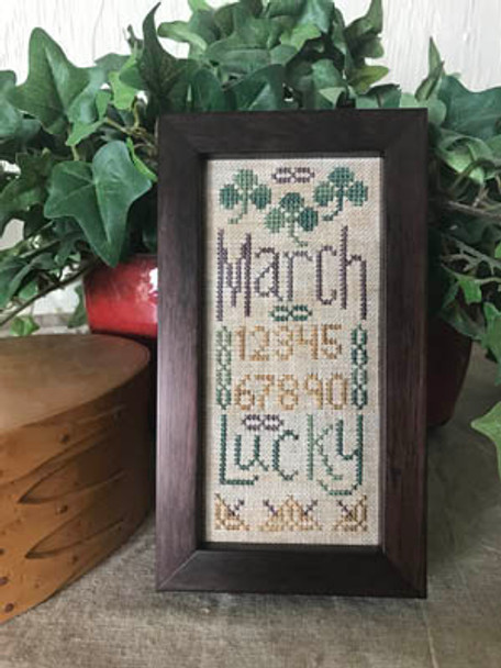 March Mini Sampler 31w x 73h From the Heart 17-1154 