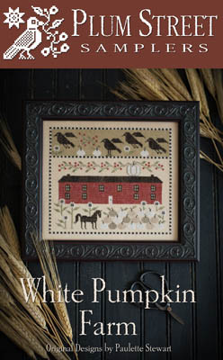 White Pumpkin Farm 130w x 118h Plum Street Samplers 16-2210