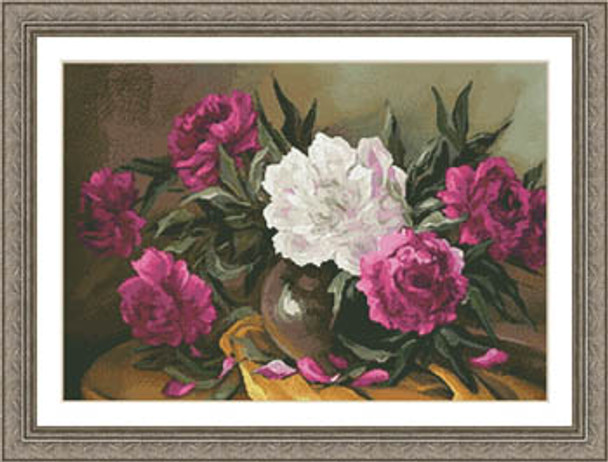 Purple Peonies by Kustom Krafts 17-1043 