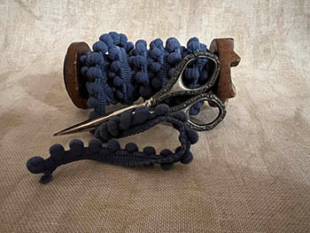 D-133 Miguel's Navy Pom Pom (2 yds) by Dames Of The Needle