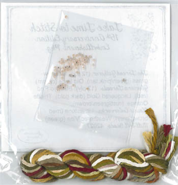 Take Time To Stitch 15th A EmbPk by Jeannette Douglas Designs 14-1276