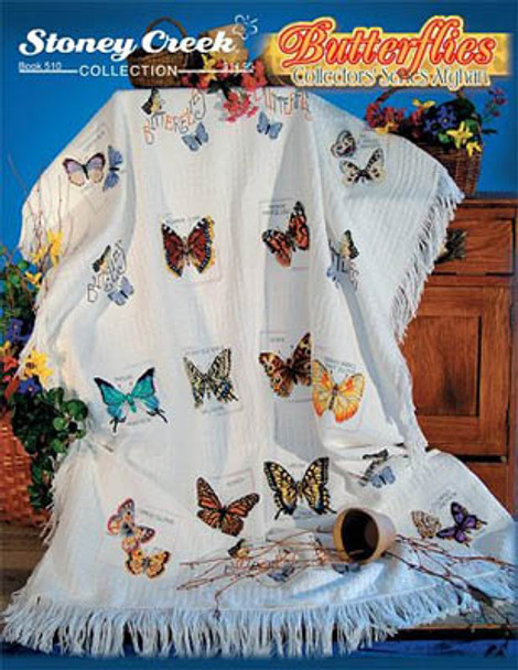 Butterflies Collectors Afghan by Stoney Creek Collection 17-1380