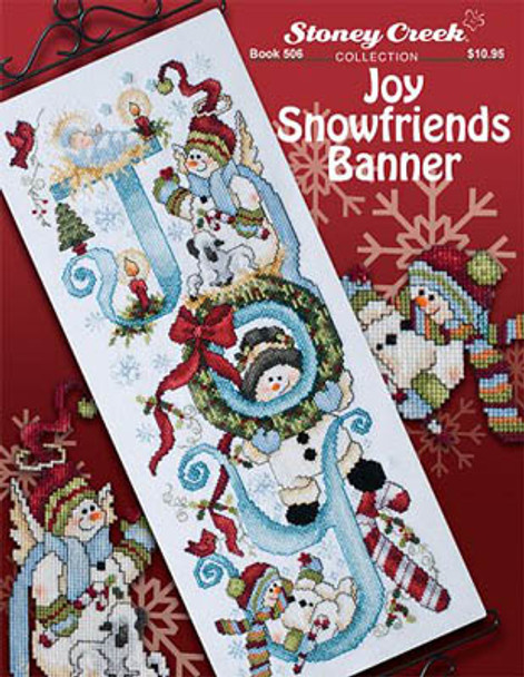 Joy Snowfriends Banner 80w x 211h Stoney Creek Collection 16-1850 