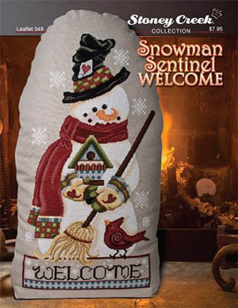 Snowman Sentinel Welcome 141w x 280h Stoney Creek Collection 16-2354 