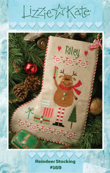 Reindeer Stocking 97w x 143h by Lizzie Kate 14-2410