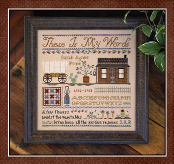 These Is My Words 181 x 181 Little House Needleworks  17-1438