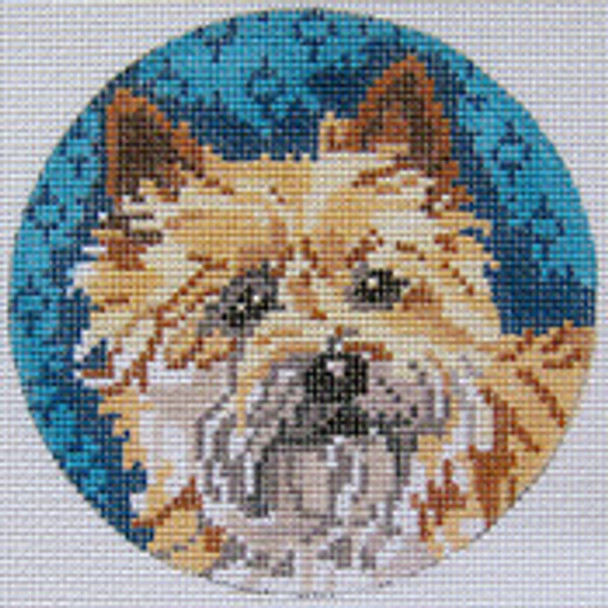 BR430 Cairn Terrier 4” Diameter 18 Mesh Barbara Russell SKU 53877