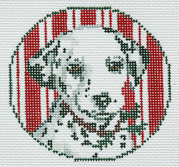 BR095 Ornament Dalmatian 18 Mesh Barbara Russell SKU 8281