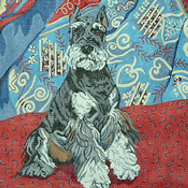 BR090 Schnauzer 12” x 12” 18 Mesh Barbara Russell SKU 8267