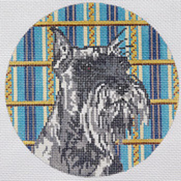 BR185 Schnauzer 5 1/4" Diameter 18 Mesh Barbara Russell  SKU 5146