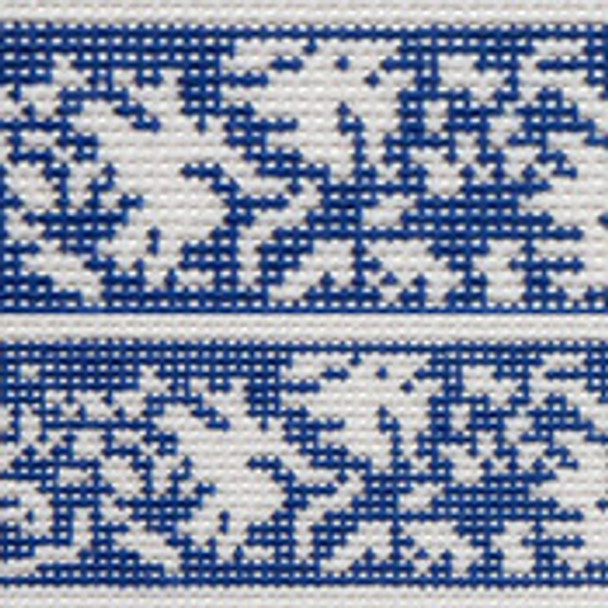 BR239 French Blue Dog Collar 12” Long 18 Mesh Barbara Russell SKU 8359