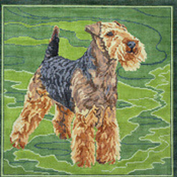 BR312 Welsh Terrier 12” x 12” 18 Mesh Barbara Russell SKU 8486